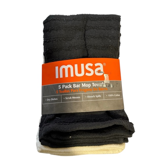 Imusa Kitchen Set Of 5 Dish Towels - Picture 1 of 9